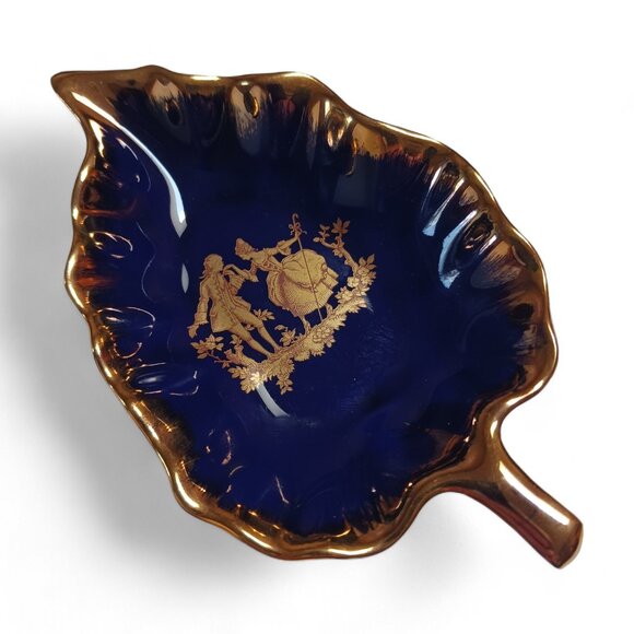 Vintage Limoges Porcelain Made in France Two Piece Trinket Vanity Set - Picture 11 of 15